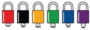 Brady Sicherheitsschlösser Key Different Schlösser-Schließsystem Key Different